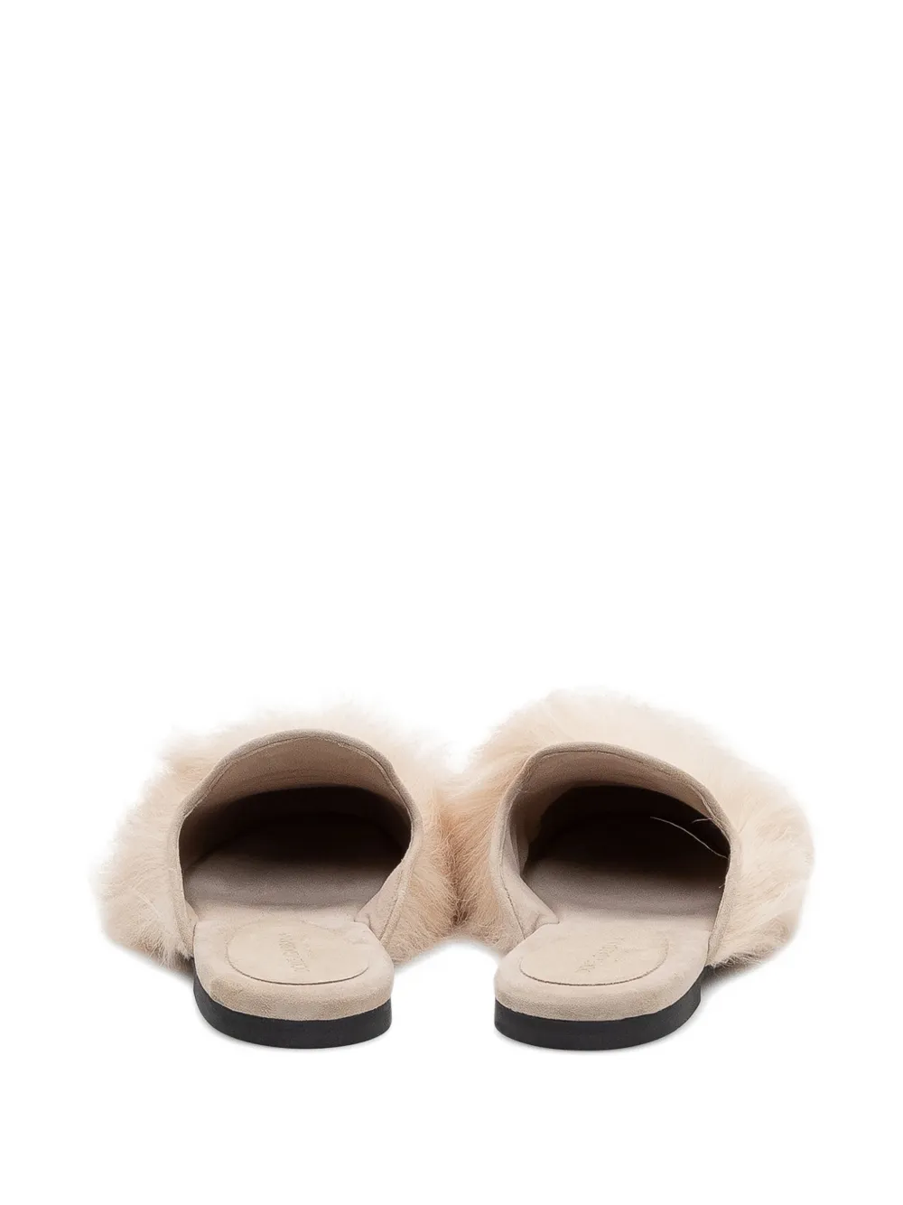 Dolce & Gabbana round-toe texture mules Beige