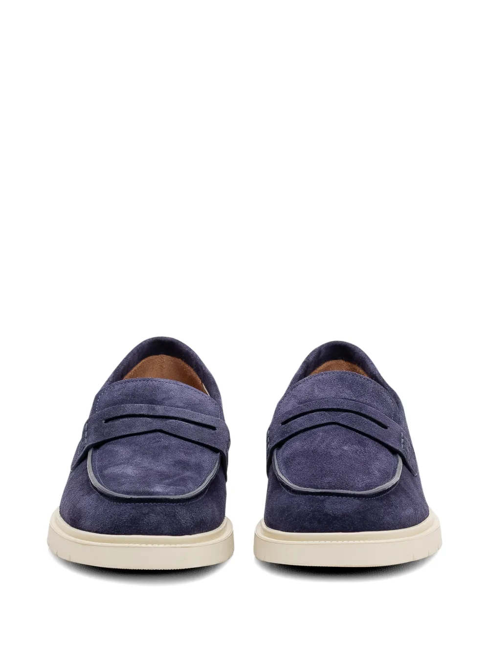sturlini firenze round-toe penny loafers Blauw