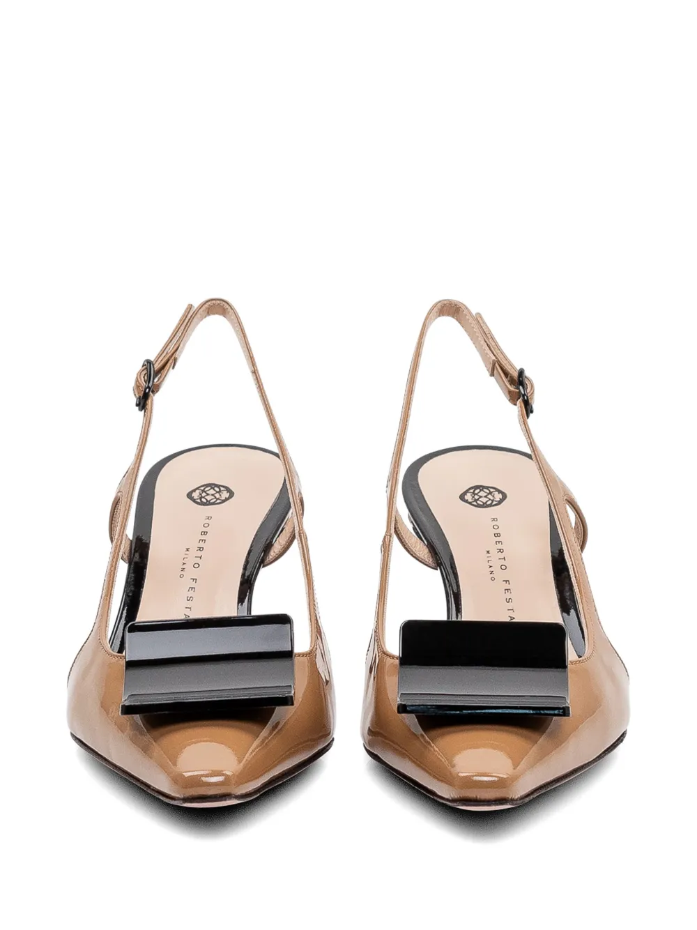 Roberto Festa Kimera pumps met gesp Bruin