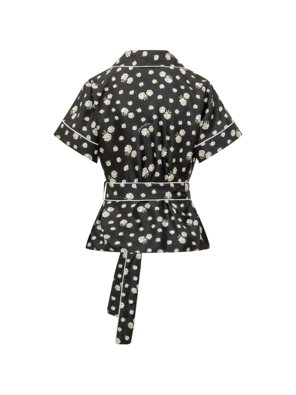 Dolce & Gabbana Vanity blouse met bloemenprint Zwart