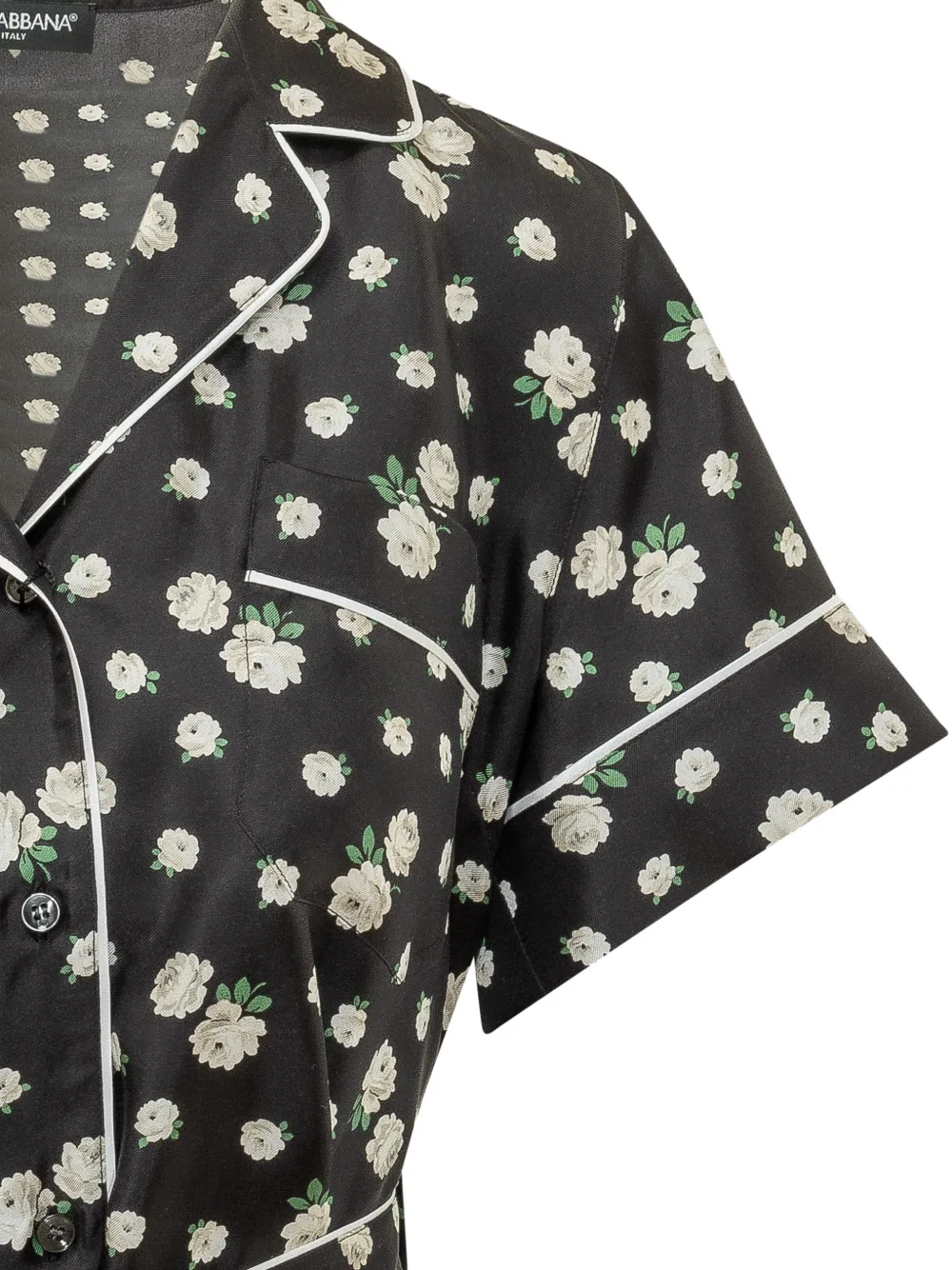 Dolce & Gabbana Vanity blouse met bloemenprint Zwart