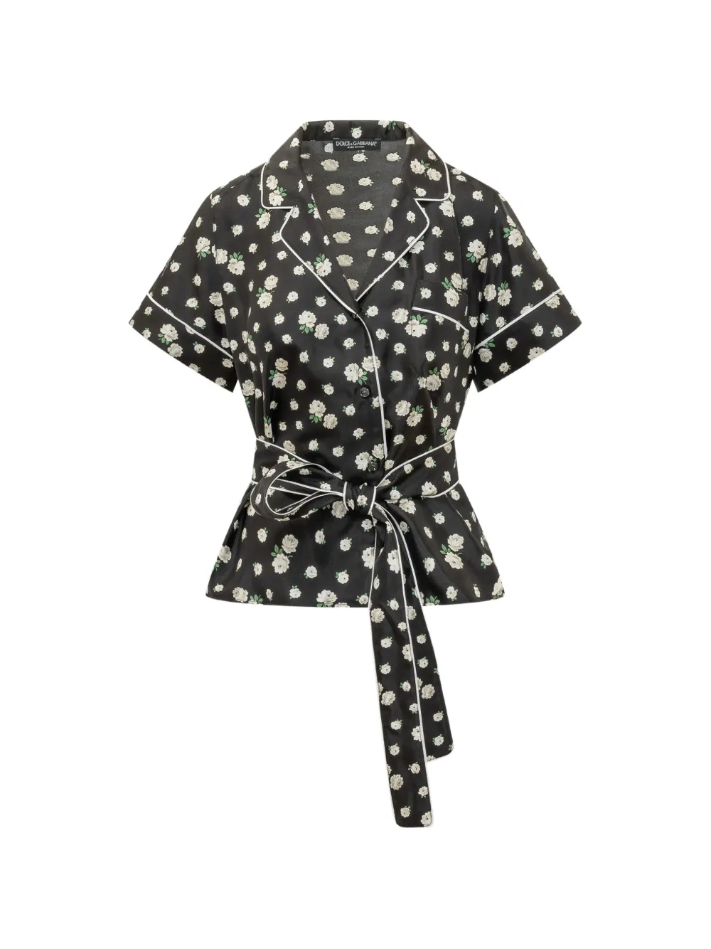 Dolce & Gabbana Vanity floral-print shirt - Schwarz