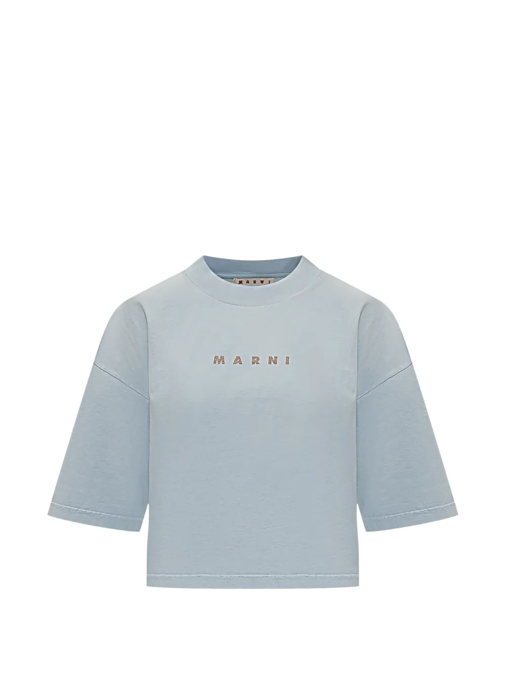 Marni cropped T-shirt - Blu
