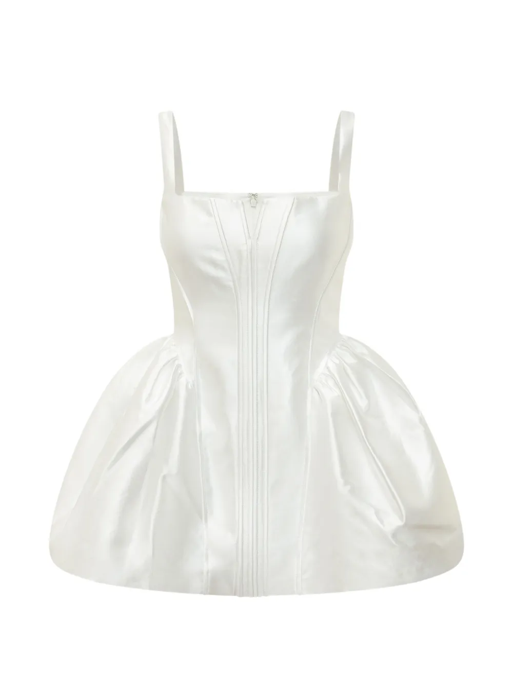 Self-Portrait flared mini dress - Bianco