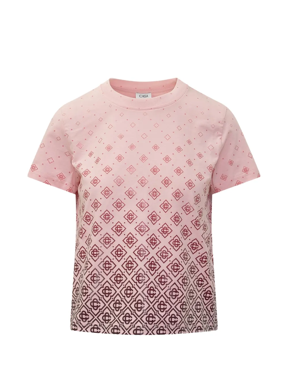 Casablanca monogram-print t-shirt - Rosa
