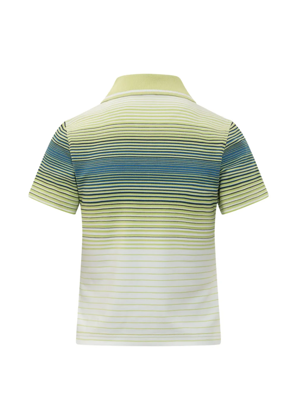 Casablanca Gestreept poloshirt met korte mouwen Groen