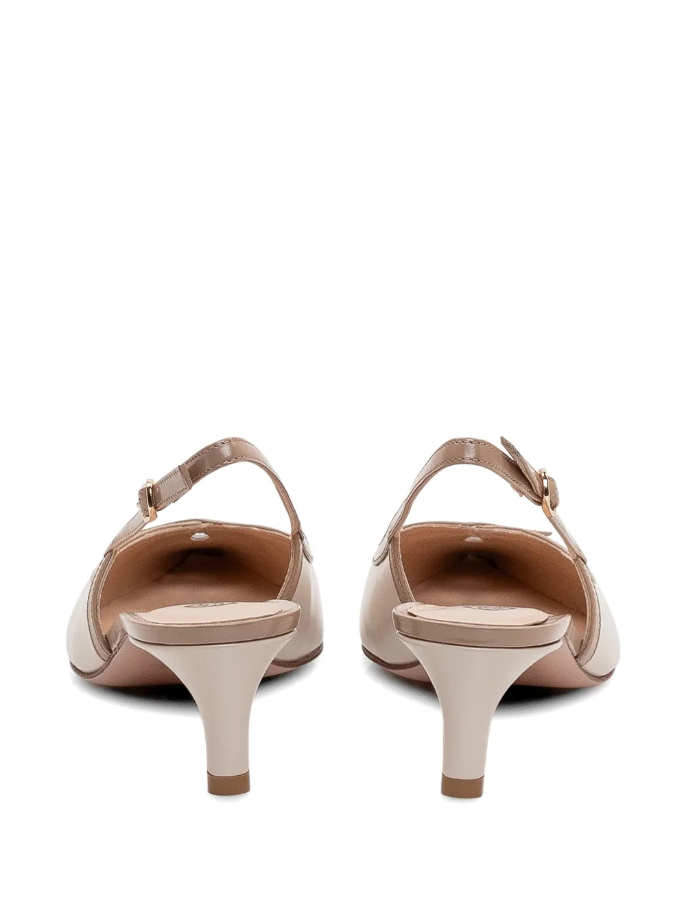 Roberto Festa Slingback pumps met puntige neus Beige