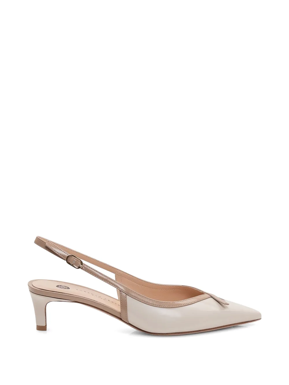 Roberto Festa Slingback pumps met puntige neus Beige