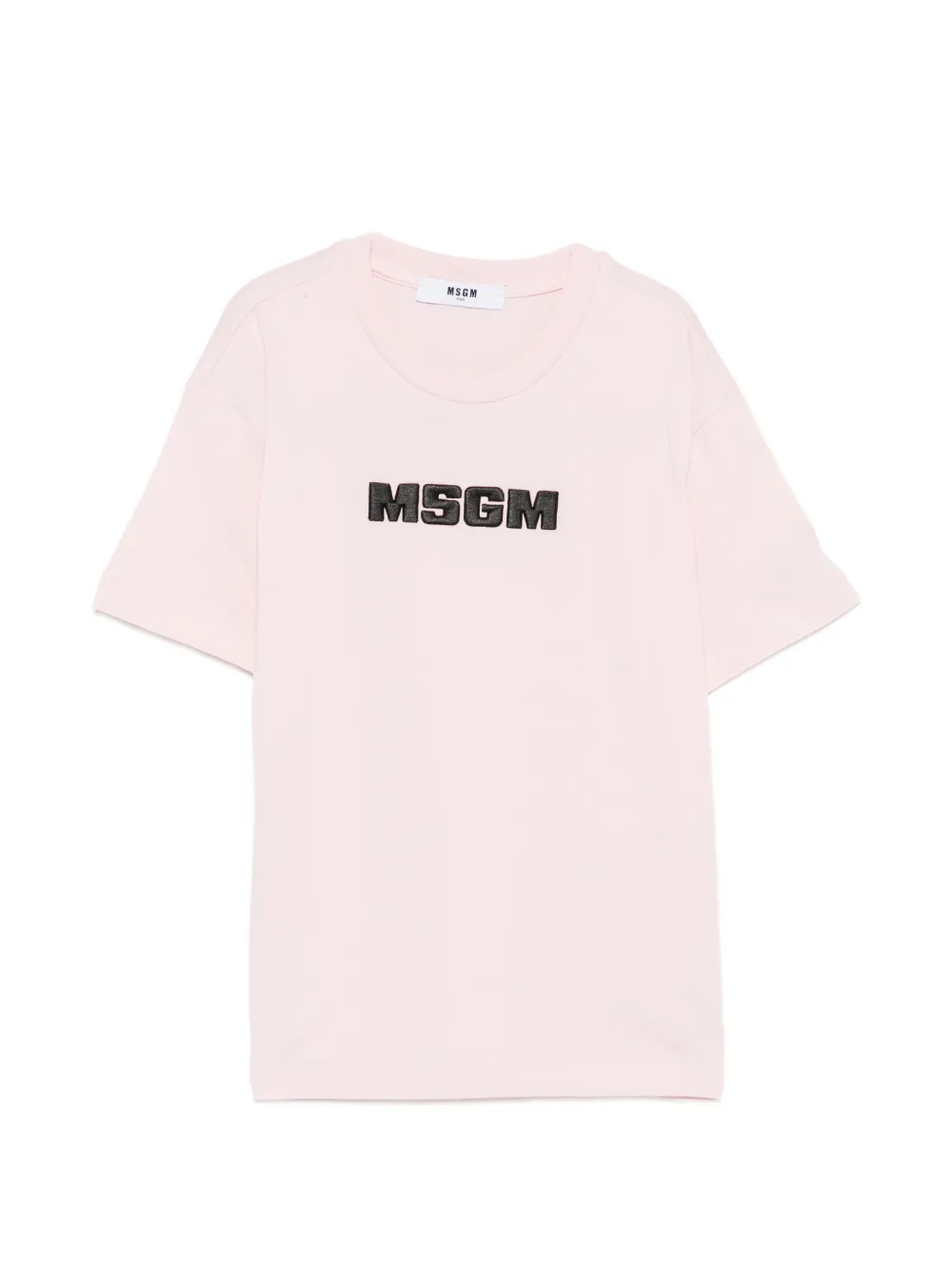 MSGM Kids logo T-shirt - Rosa