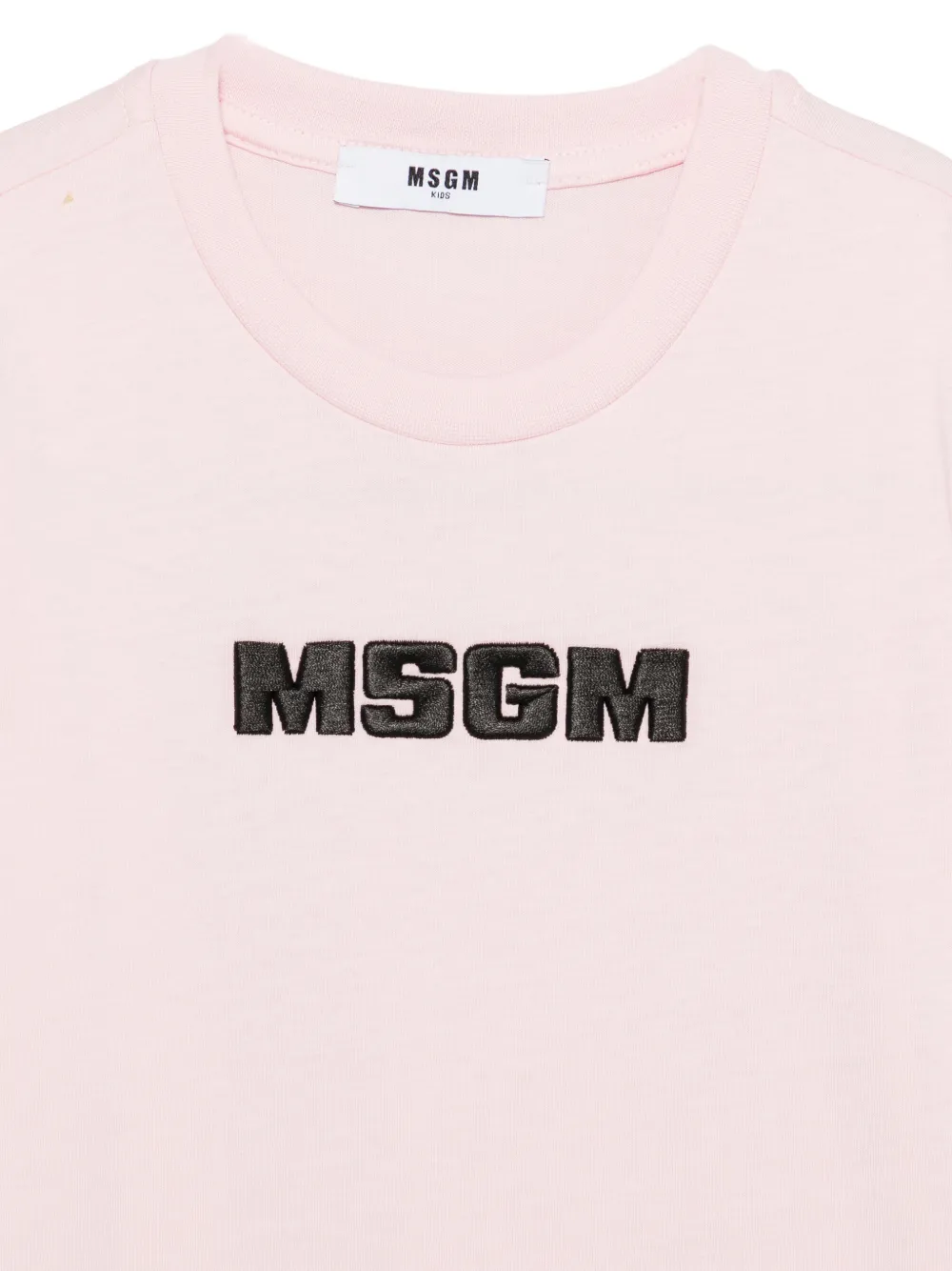 MSGM Kids T-shirt met logo Roze