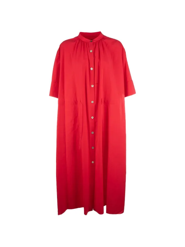 Paul Smith Lyocell-cotton Shirt Dress in Red