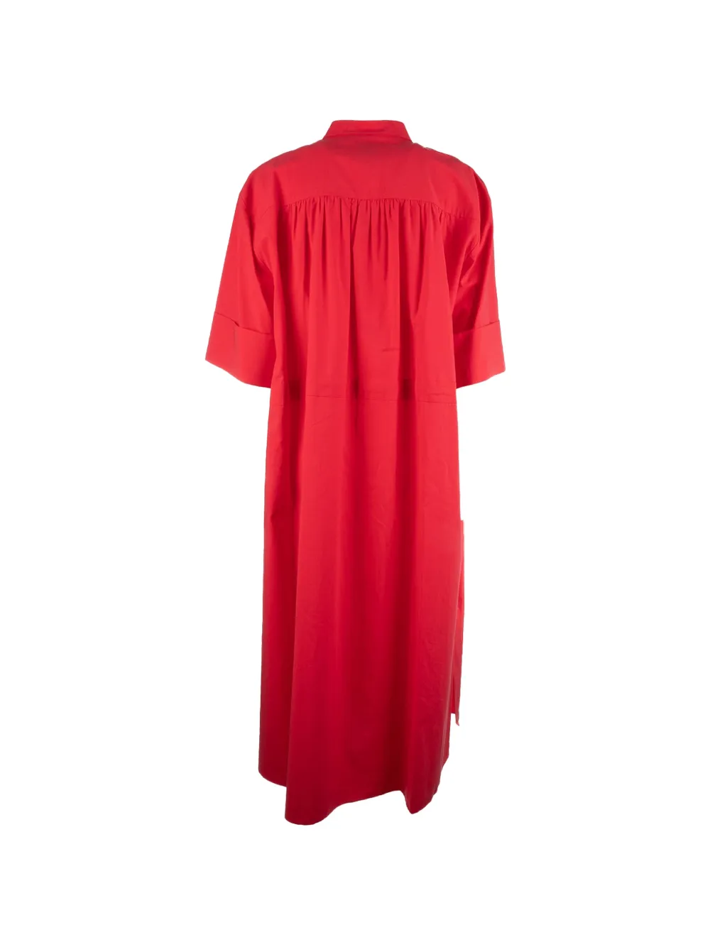 Paul Smith Lyocell-cotton Shirt Dress in Red, view 2