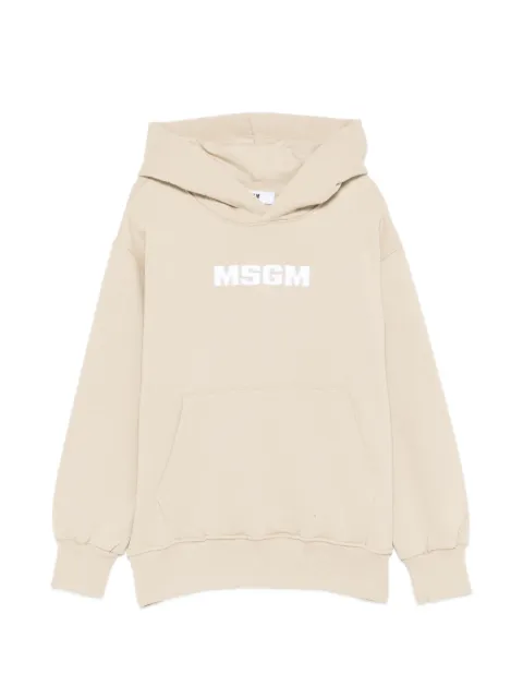 MSGM Kids logo hooded sweatshirt