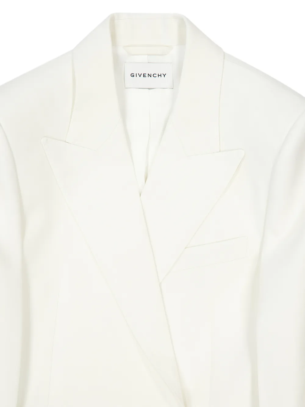  Givenchy Cocoon Double-breasted Tailored Blazer - White 