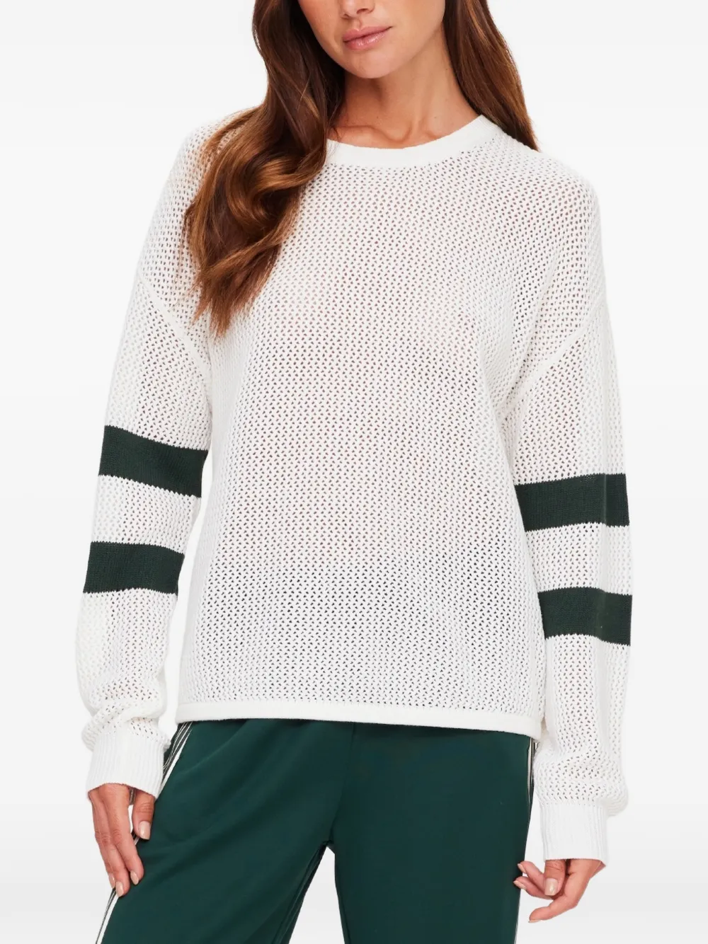 The Upside Pullover mit Streifendetail - Weiß