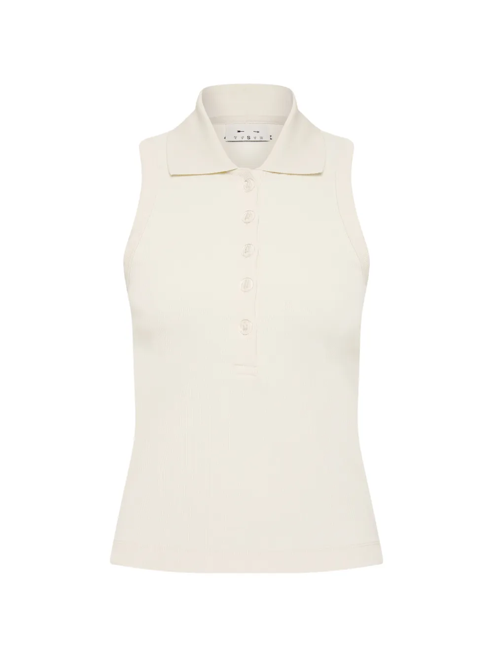 The Upside Ärmelloses Poloshirt mit Kragen - Nude