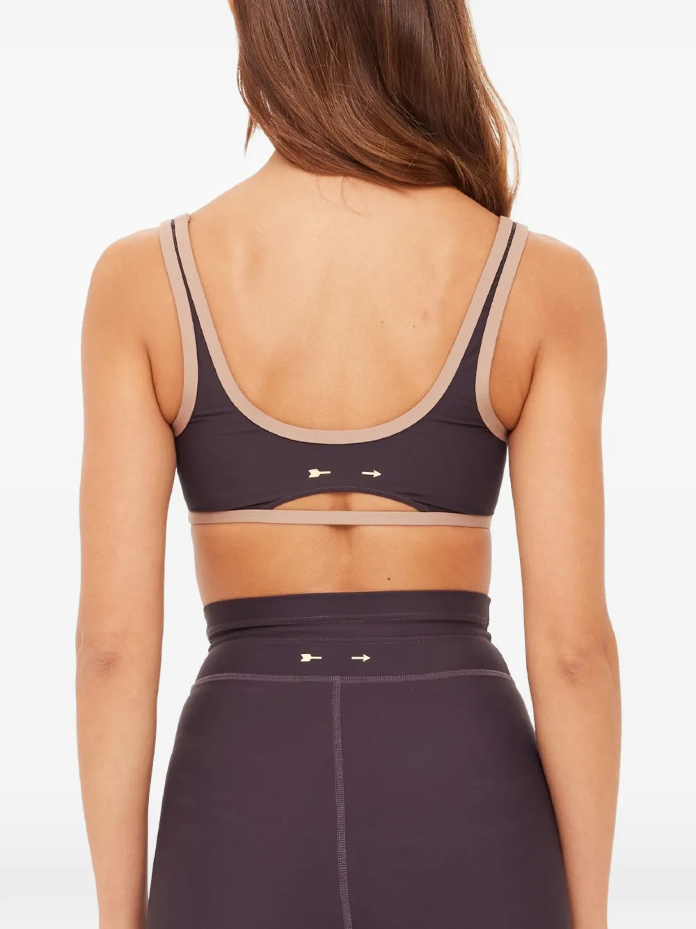 The Upside Kefi Brielle sport-bh met diepe ronde hals Grijs