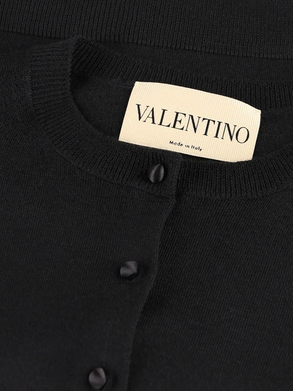 Valentino Garavani Vest met geplooide manchetten Zwart