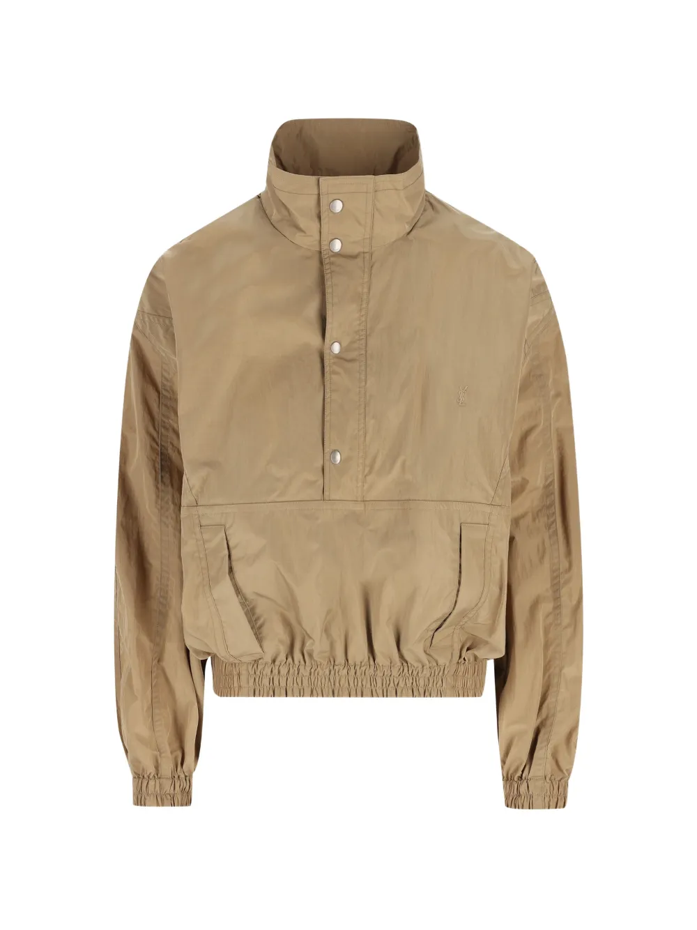 Saint Laurent Cassandre button-fastening jacket - Nude