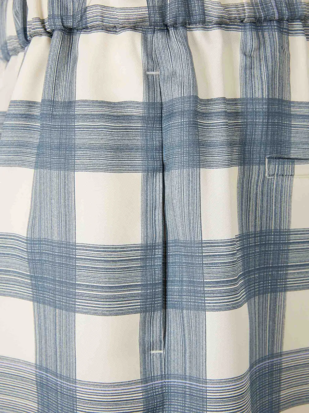  Jil Sander Check-pattern Shorts - Blue 