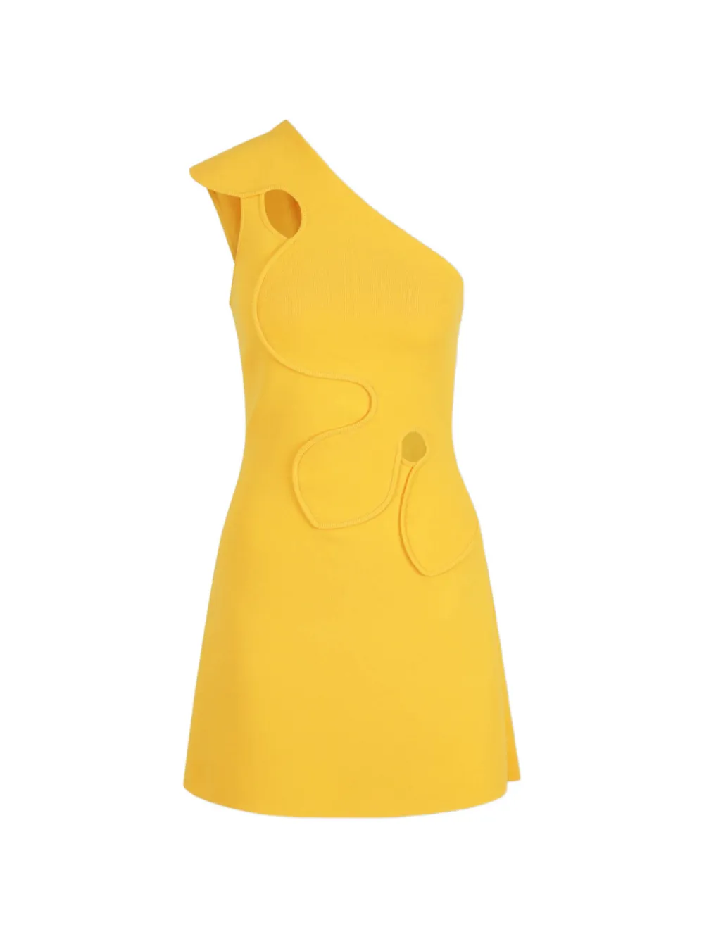 Cult Gaia one-shoulder cutout mini dress - Giallo