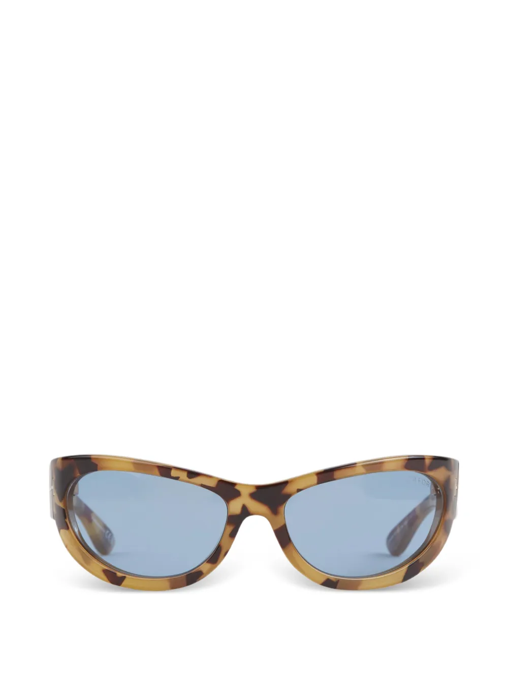 TOM FORD oval-frame sunglasses - Marrone