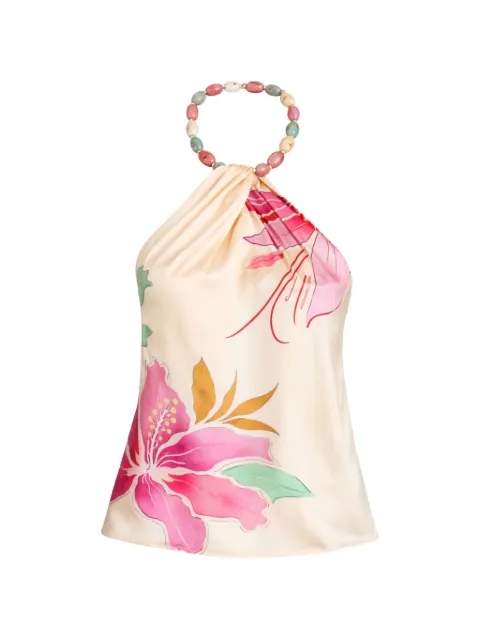 Retrofête Milani floral beaded top