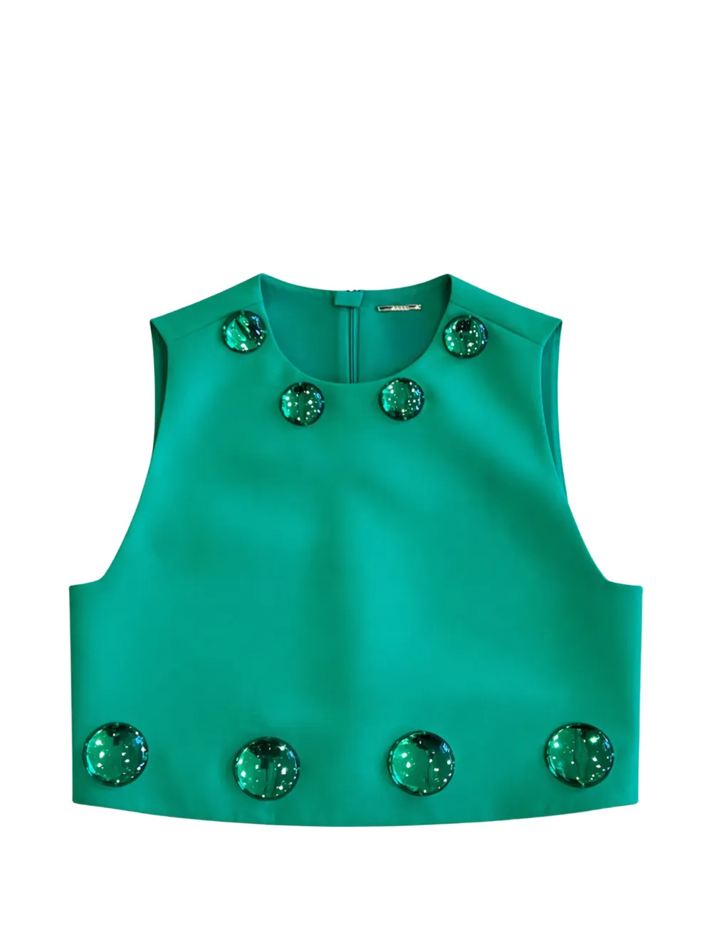 Alexis embellished top - Verde