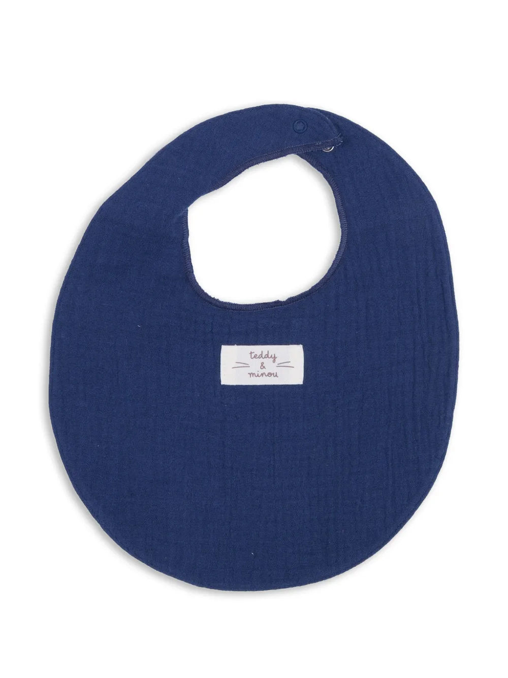 TEDDY & MINOU logo-patch bib - Blau