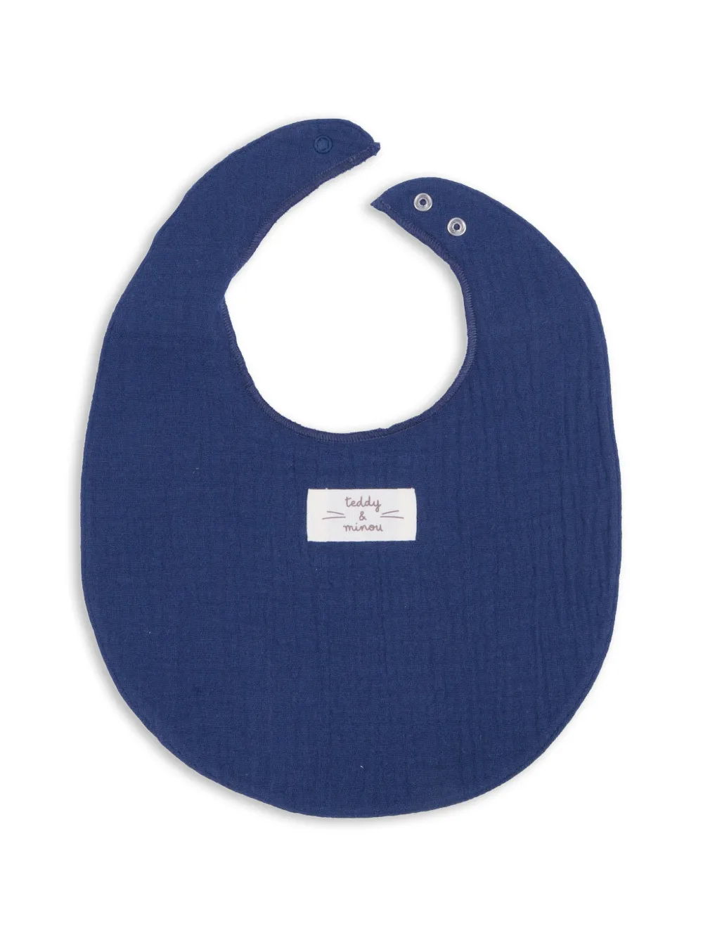 TEDDY & MINOU Slabbetje met logopatch Blauw