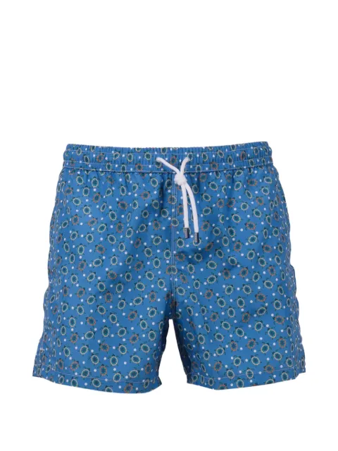 Fedeli turtle print swim trousers