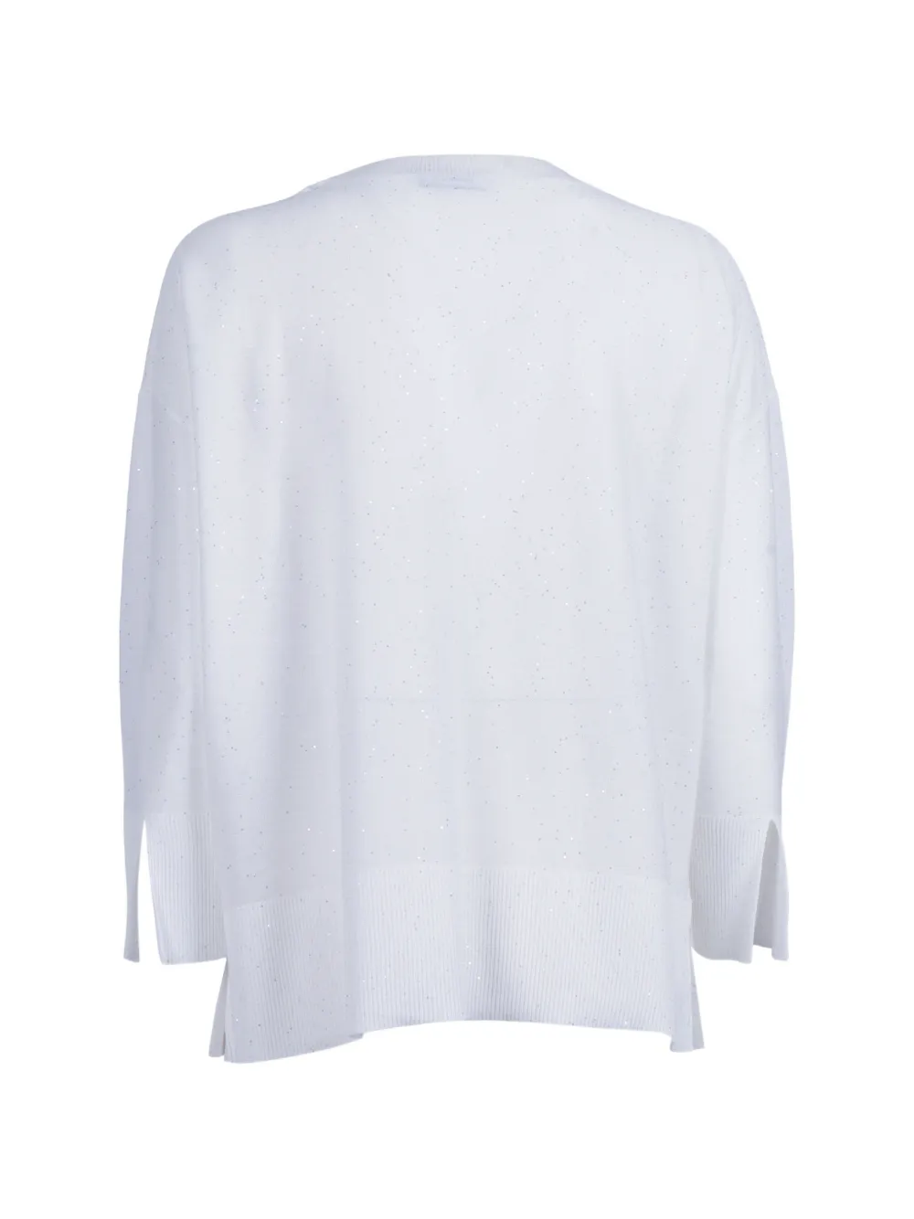  Kangra Pull Boutonné à Sequins - Blanc 