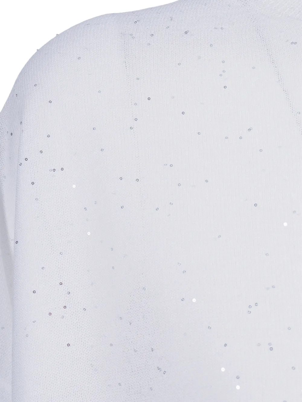 Kangra Pull Boutonné à Sequins - Blanc 