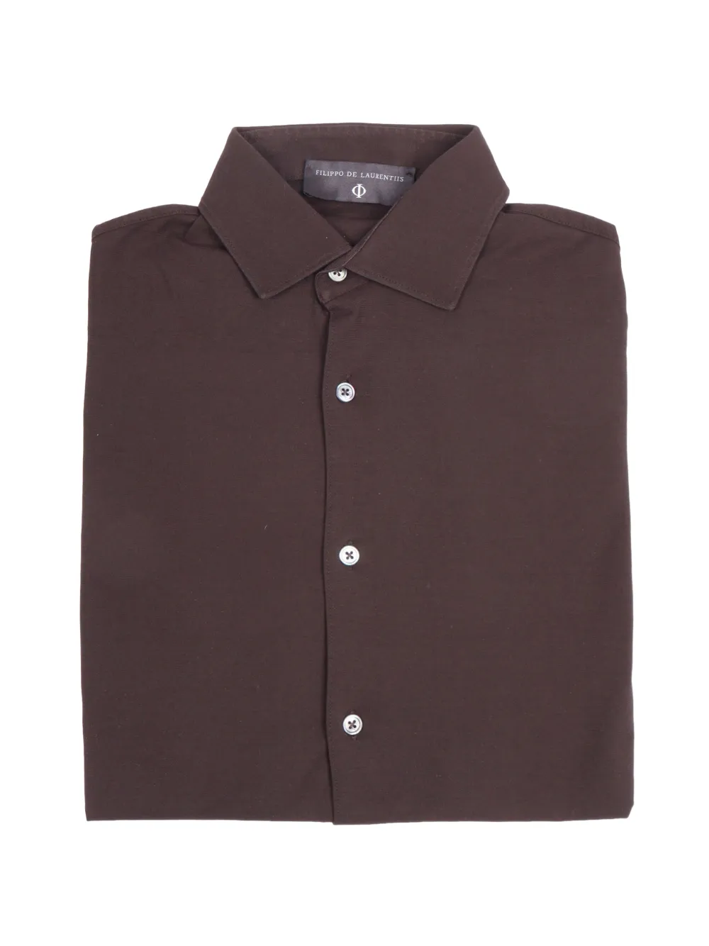 Filippo De Laurentiis button-down cotton shirt - Marrone