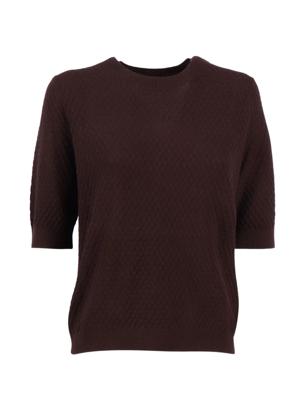 Kangra short-sleeve sweater - Marrone