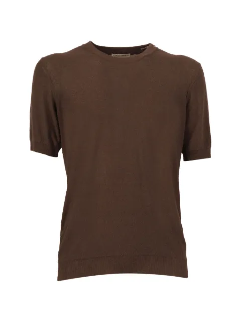 Kangra fine-knit short-sleeve T-shirt