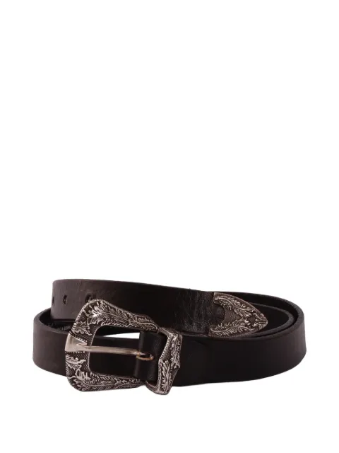 ALBERTO LUTI laser leather belt