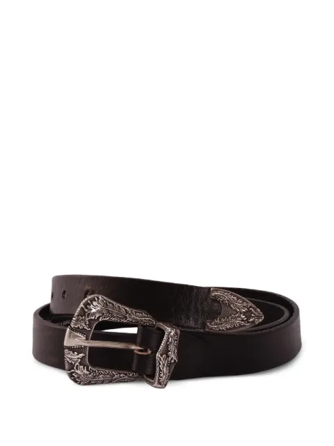 ALBERTO LUTI laser leather belt
