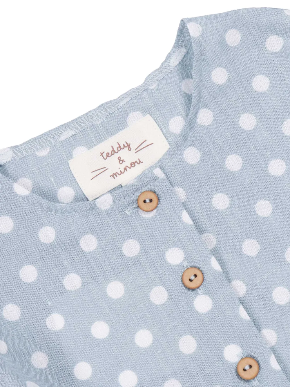 TEDDY & MINOU Shortsset met stippen en ruches Blauw