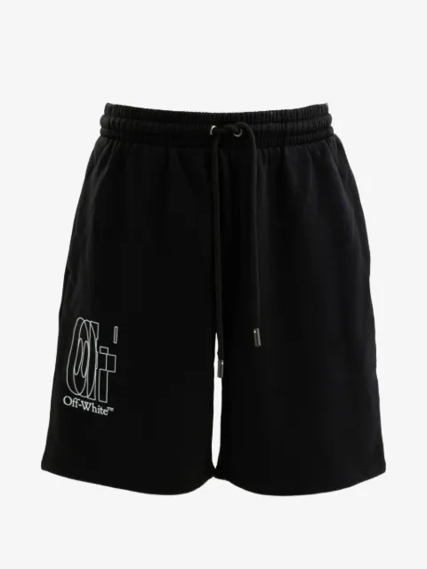 Off-White logo-print drawstring shorts