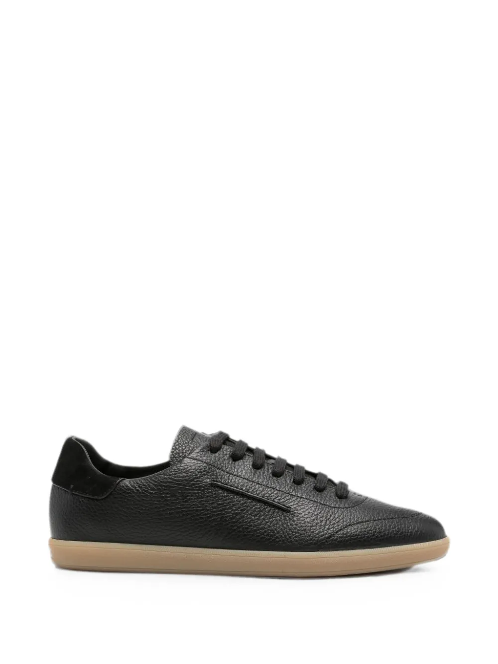 Zegna pebbled-texture sneakers - Schwarz