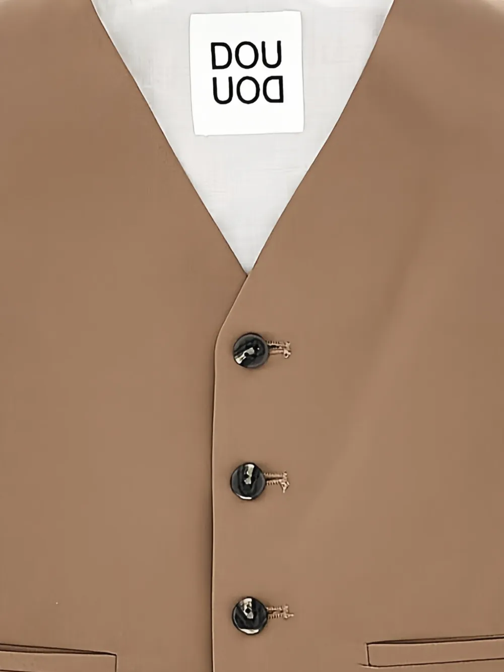  Doudou Et Compagnie Button Front Vest - Neutrals 