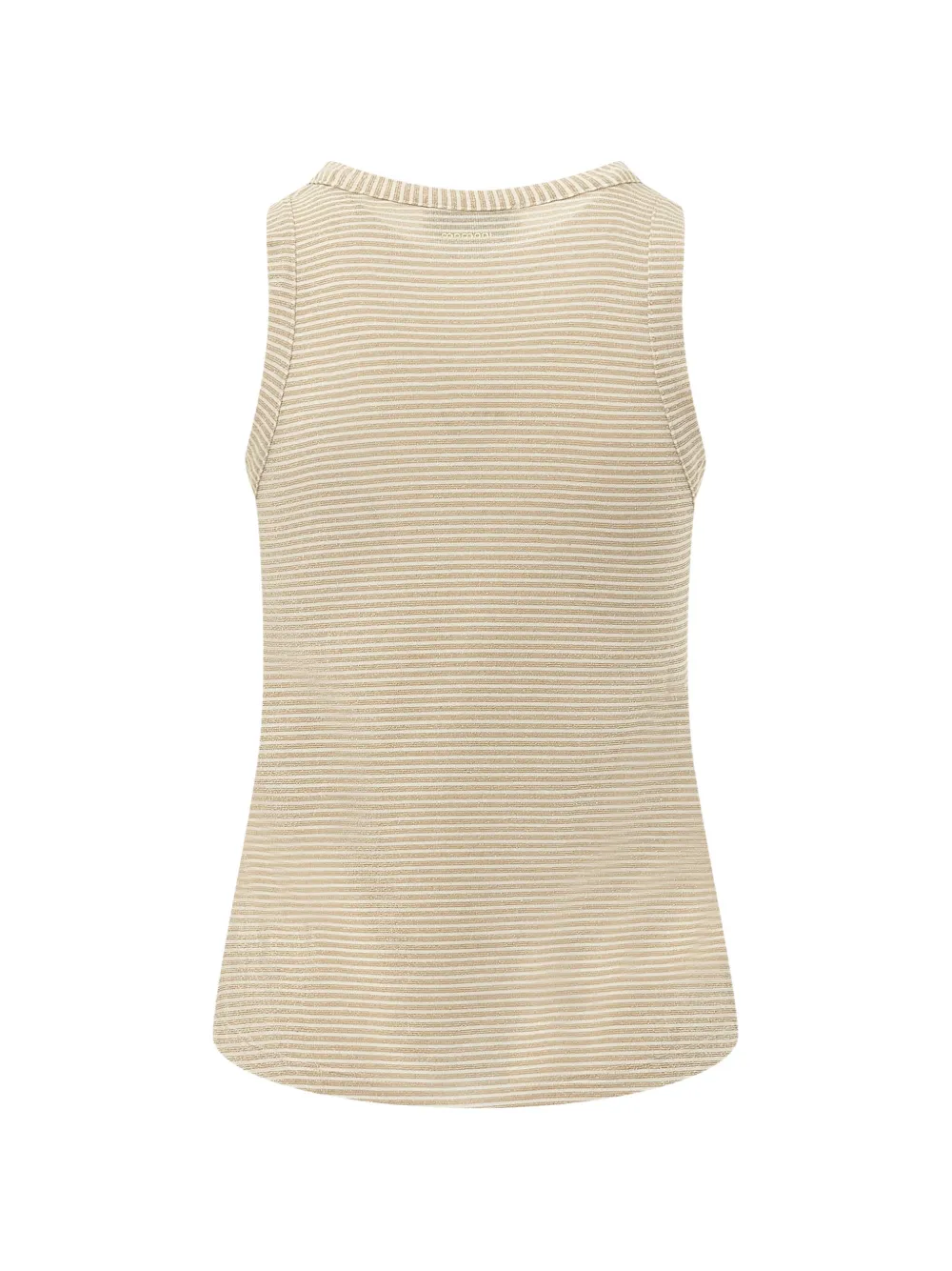 MOMONÌ Genipa gestreepte tanktop Beige