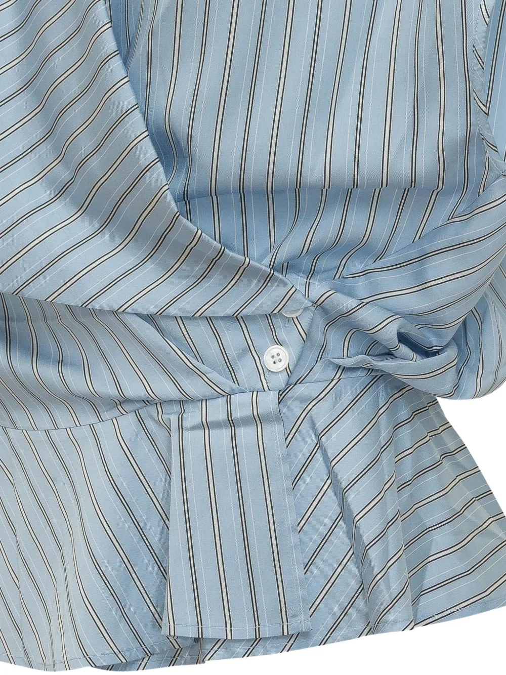 IRO Gestreepte top met knopen Blauw