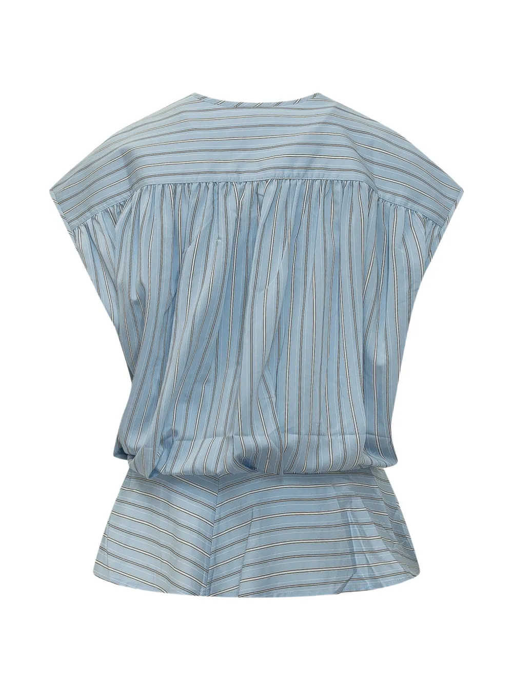 IRO Gestreepte top met knopen Blauw