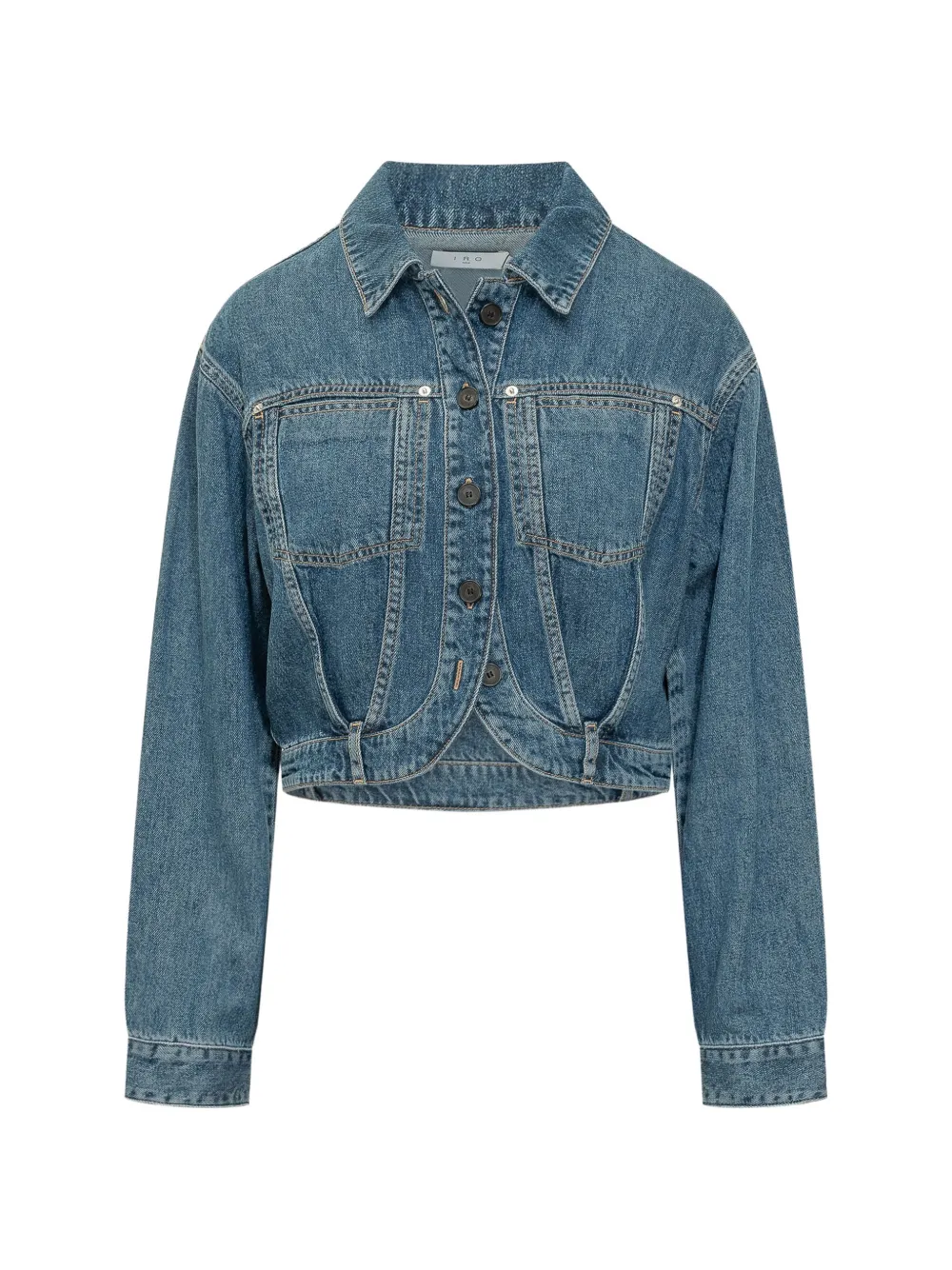 IRO Jaky panelled denim jacket - Blu