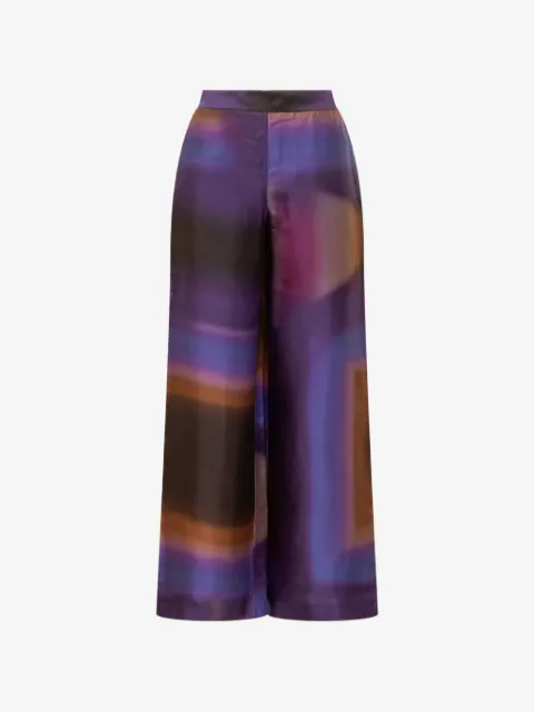 MOMONÌ pantalones con estampado marajo