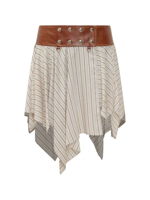 IRO Umby striped belted skirt