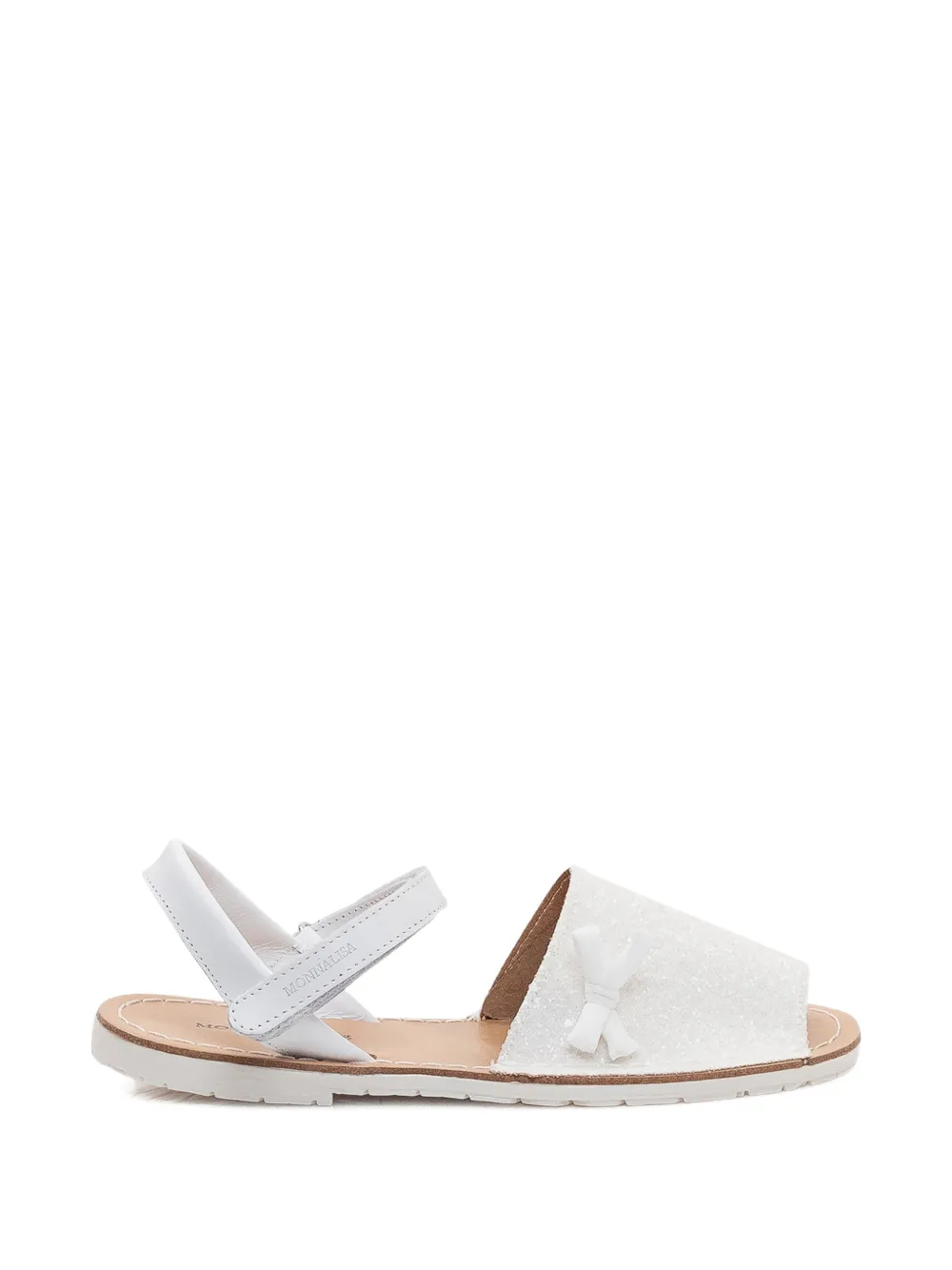 Monnalisa bow-detail open-toe sandals - Bianco
