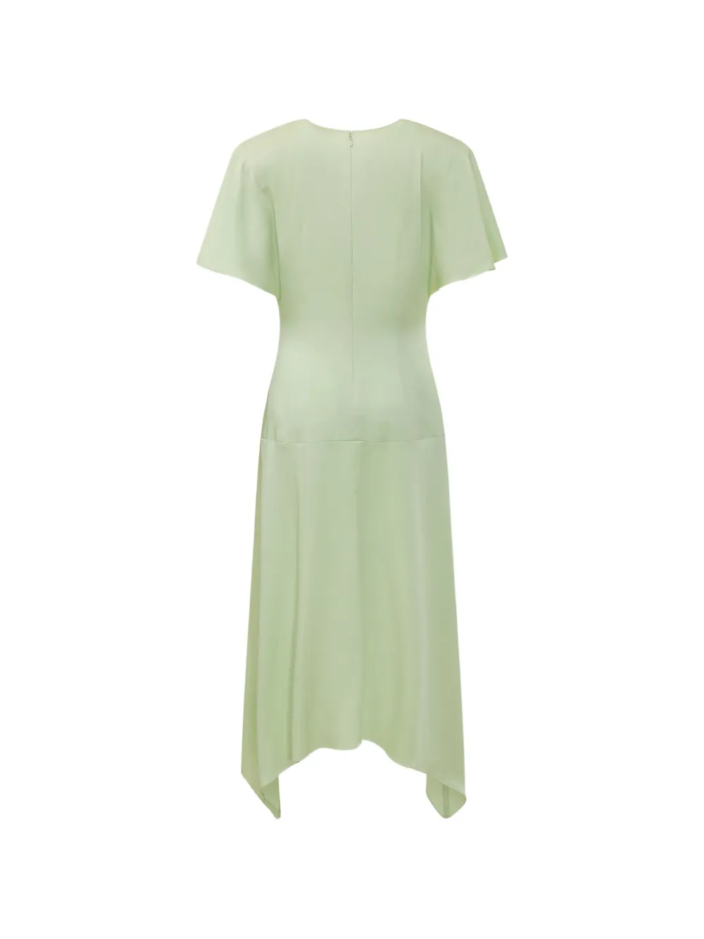  Stella Mccartney Satin V-neck Dress - Green 